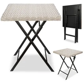 Brubaker Lugano Klapptisch 58 x 58 x 71 cm Grau/Beige