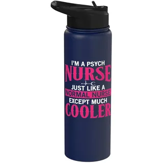 Psych Nurse Apparel – einzigartiges, lustiges Design für psychiatrische Krankenschwestern Stainless Steel Insulated Water Bottle