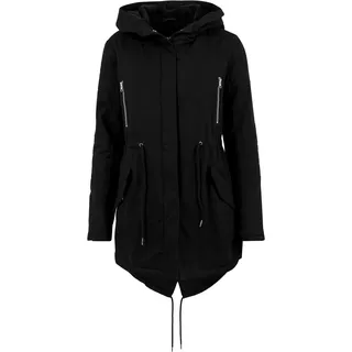 URBAN CLASSICS Damen Ladies Sherpa Lined Parka schwarz S