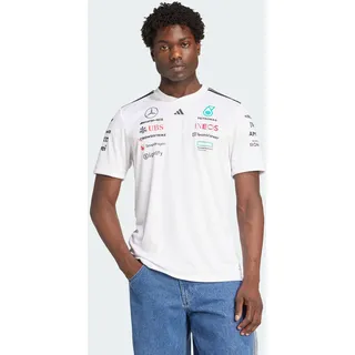 adidas Herren Mercedes - AMG Petronas Formula ONE Team Driver Jersey White Men, White/Black, XL