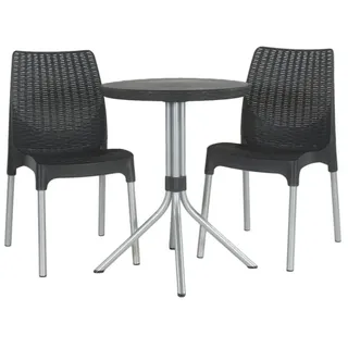 Keter Bistro-Set Chelsea Graphit 223562 - Grau