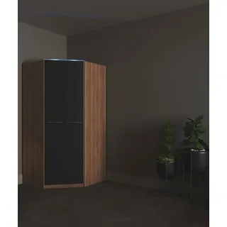 Priess Eckschrank Barcelona 95 x 193 x 95 cm Braun