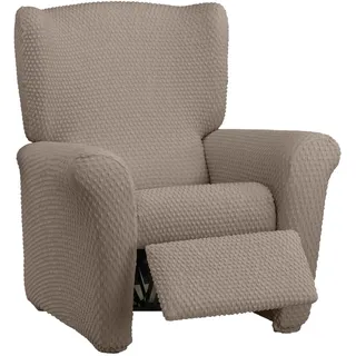 Estoralis | Borneo | Superelastischer Relaxsesselbezug | Maximale Anpassungsfähigkeit | Farbe - C/ 06 Beige | Bezug für Relaxsessel Größe von 70 bis 90 cm. | Anpassbar an alle Arten von Sesseln