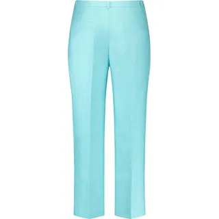 Gerry Weber Damen Schlichte 7/8 Hose mit Bügelfalten unifarben 7/8 Länge Aqua Splash 36