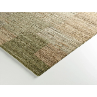 Wollteppich OCI DIE TEPPICHMARKE "ELEGANT NEW LIMA" Gr. 7, beige (beige, grün), B:250cm H:13mm L:350cm, Wolle, Teppiche, Wollteppich, reine Wolle, Nepal Orientteppich, handgeknüpft