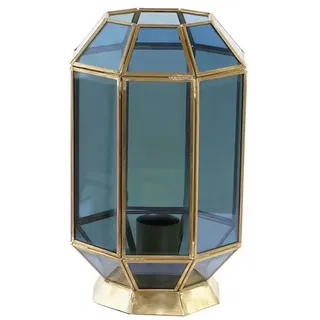 Home Decor Kristall Tischlampe 18x19x29 Cm - Blue / Gold - One Size