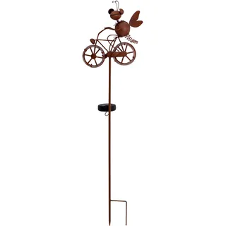 NÄVE Solarleuchte Kunststoff/Metall 88 cm 1 Stk. braun