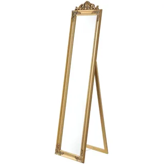 [en.casa] Standspiegel Arezzo 160x40 cm Gold