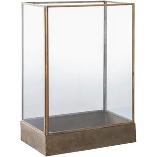 Laterne , Orange , Metall, Glas , rechteckig , 15x36.5x25 cm , Dekoration, Laternen & Windlichter, Laternen