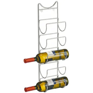 Zeller Weinregal 10,5 x 15 x 61 cm Silber