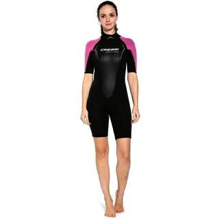 Cressi ALTUM Lady 3MM Shorty Wetsuit Black/PINK S/2