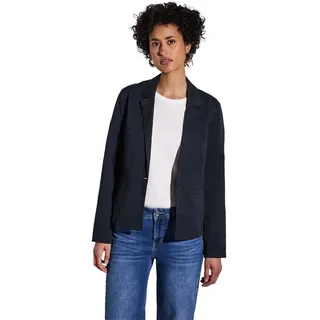 STREET ONE Damen A212612 Kurzer Twill-Blazer, deep Blue, 42