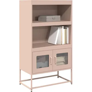 vidaXL Highboard Rosa 68x39x123 cm Stahl - Rosa