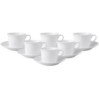 Villeroy & Boch Cappuccino Tasse 0,35 l Weiß 6 St.