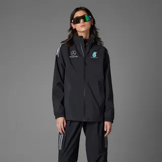 adidas Damen Mercedes - AMG Petronas Formula One Team Mechanic's Regenjacke schwarz|grau S