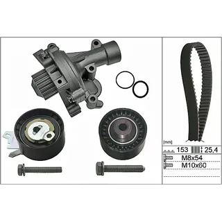 INA Wasserpumpe + Zahnriemensatz für Peugeot 407 Citroën C4 Picasso I C5 II 307 807 C8 Jumpy Grand Expert Tepee III 308 Sw Cc 530047130
