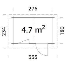 Bild von Klara 2,76 x 1,80 m natur