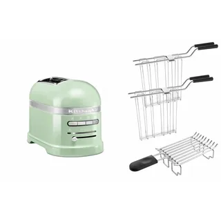 Artisan Toaster 5KMT2204 inkl. Brötchenaufsatz + Sandwichzange pistazie