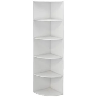Vicco Eckregal Fabienne 40 x 40 x 180 cm Weiß