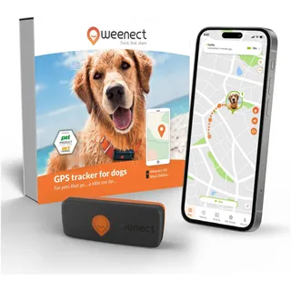 Weenect Tracker Hund Schwarz One Size