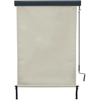 MCW Aluminium Vertikalmarkise 100 x 250 cm Beige/Weiß