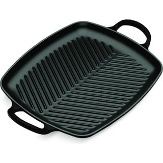 Le Creuset Signature Grillplatte rechteckig 30 cm schwarz