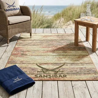 Sansibar Rantum Beach Outdoor-Teppich 300 x 400 cm Braun