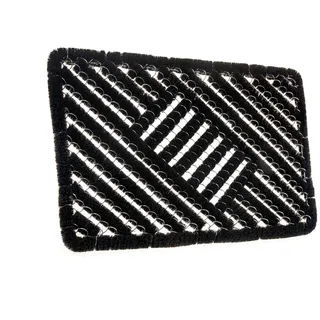 HANSE Home Fußmatte »Grid Brushes Mat, Türmatte« rechteckig 33 mm Höhe Gitter, Robust, Bürsten, Innen, Außen, Schmutzabtreter, Wetterfest, schwarz