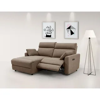 INOSIGN Ecksofa »JENNA L-Form, 209cm - OTTO. Verlässliche Qualität.« manuelle o. elektrische Relaxfunktion, USB A/C, Struktur fein.,