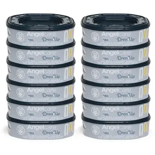 Foppapedretti Missk Windelfutter-Nachfüllpackung, 12 Nachfüllpackungen (bis zu 2160 Windeln), hält Gerüche mit patentierter EVOH 5-lagiger Technologie, antibakterielle Behandlung, 25% recycelter