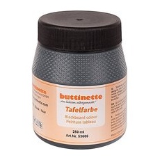 buttinette Tafelfarbe, schwarz, 250 ml