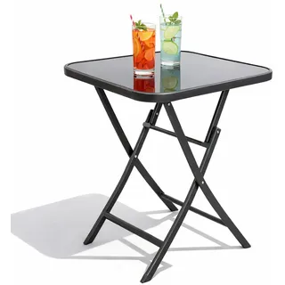 Mojawo Bistrotisch 60 x 60 x 70 cm Dunkelgrau