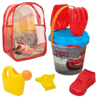COLORBABY Rucksack Set Beach Cars Eimer mit Zubehör D18 + Formen (48223)