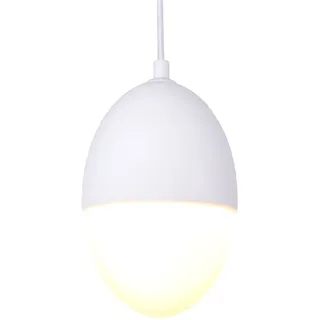 Paco Home Pendelleuchte »GREGG«, 1 flammig, Leuchtmittel E27   ohne Leuchtmittel, LED, E27, Lampe Für Wohnzimmer Esszimmer Küche, Höhenverstellbar, weiß