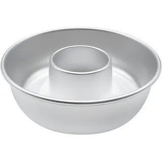 Pentole Agnelli COAL3730 Donutform mit Rohr, aus Aluminium, Silber, 30 cm