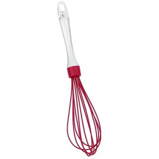 Metaltex Mr. Whip Silikon Schneebesen Rot, Transparent