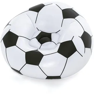 BESTWAY Football Air Chair Stuhl - White / Black - +6 Jahre