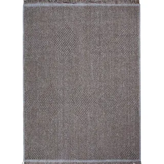 Teppich Jute-Optik Innen Außen Rauten beige 160x230 - Beige