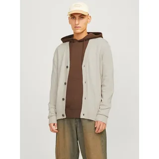 JACK & JONES Strickjacke »JJEEMIL KNIT BUTTON CARDIGAN NOOS«, beige