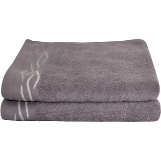 Dyckhoff Wave Handtuch 50 x 100 cm grau