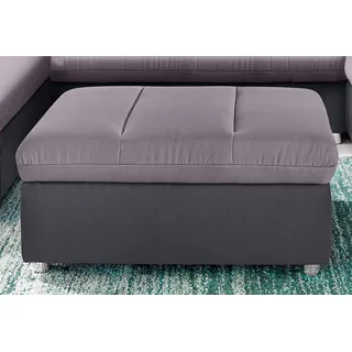 sit&more Hocker Bandos Flachgewebe 94 x 42 x 67 cm Grau