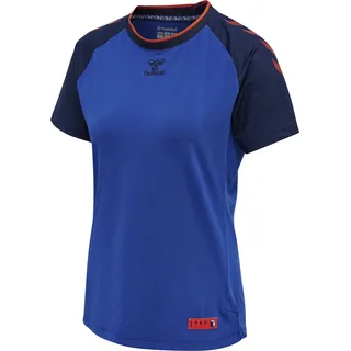 hummel hmlPRO GRID GAME JERSEY S/S WO - SURF THE WEB/MARITIME BLUE - L - Blau
