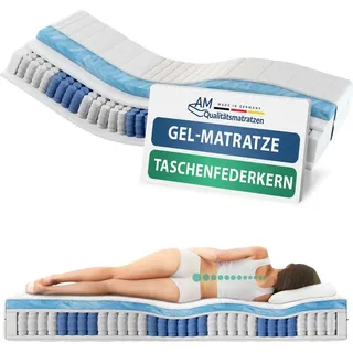 AM Qualitätsmatratzen Taschenfederkernmatratze 200 x 200 cm H3