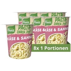 Bild Pasta Snack Pot Käse & Sahne leckere Instant Nudeln fertig in nur 5 Minuten 8x 71g