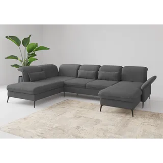 sit&more Wohnlandschaft Polyester grau