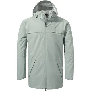 Schöffel Herren Parka Style Bohorok MNS, wasserdichter Regenparka aus recyceltem Material, atmungsaktive Allwetterjacke mit Oversize-Passform, tin grey, 56