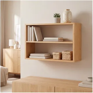 [en.casa] Wandregal 50 x 30 x 15 cm Beige