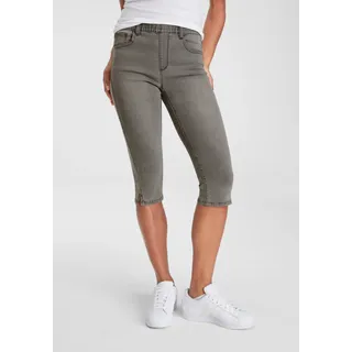Arizona Caprijeans »Ultra-Stretch« extra-eng geschnittene Beinform, hoher Bund, in Capri-Länge, grau
