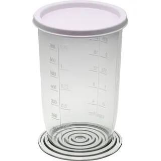 Piebert Universal-Messbecher mit Skala 21416 (H15,5 xØ 9 cm) 700 ml für Stab-/Handmixer