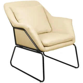 Svita Loungesessel Josie Stoffbezug Beige , Textil , 68x82x64 cm , Wohnzimmer, Sessel, Polstersessel